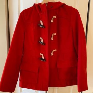 Vibrant Red toggle coat
